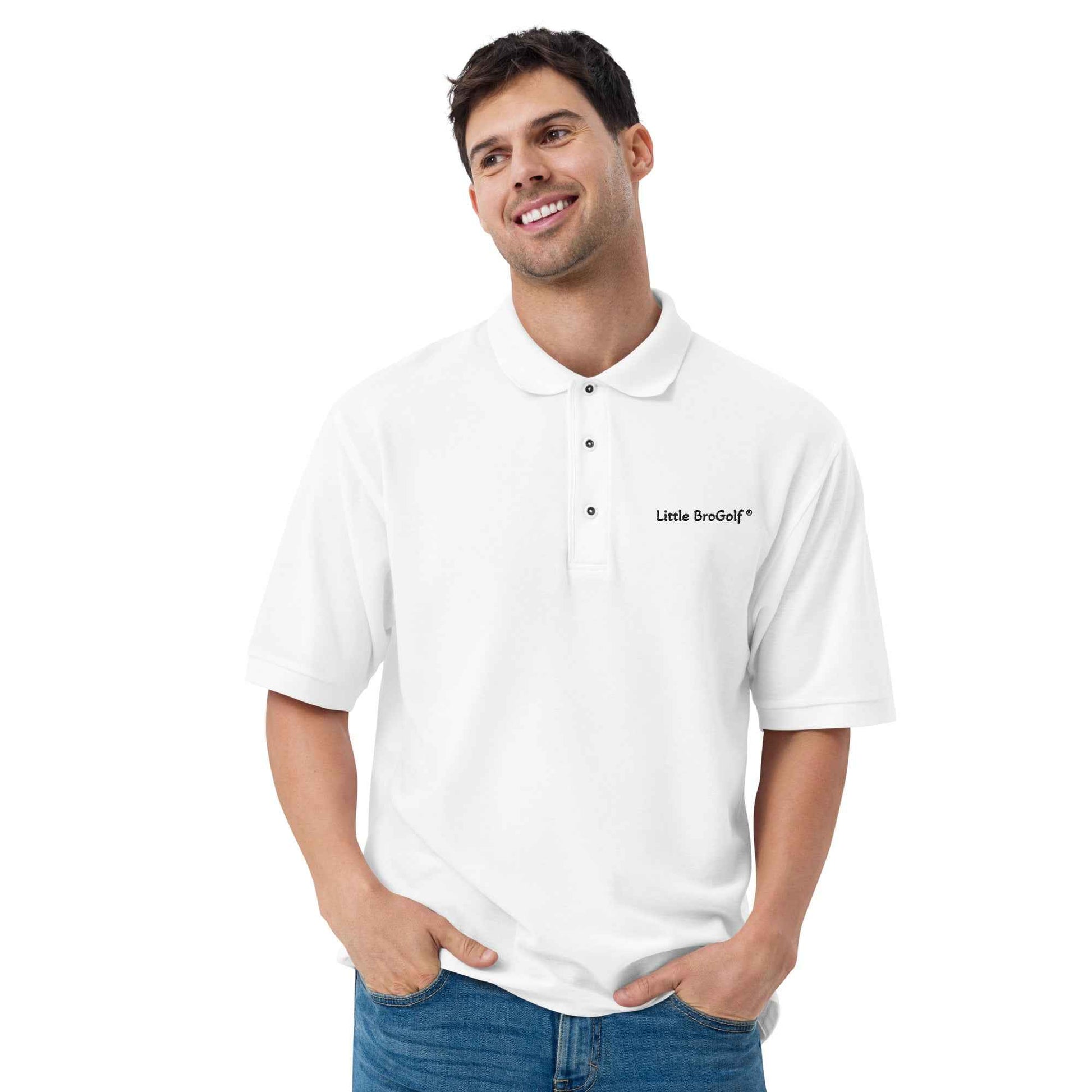 Polo premium homme brodé Little BroGolf®