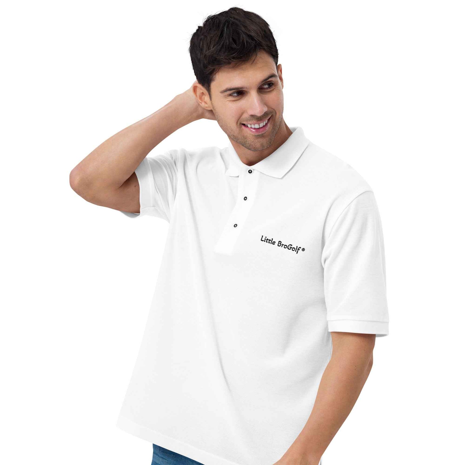 Polo premium homme brodé Little BroGolf®
