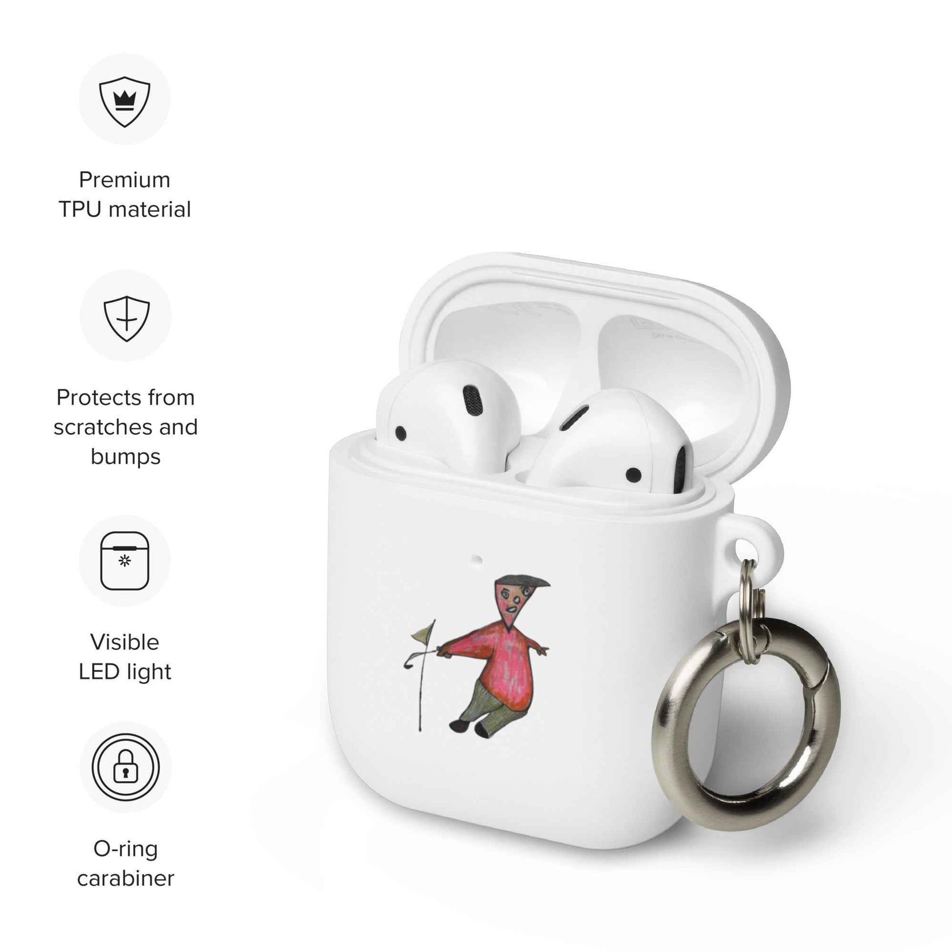 Boîtier en caoutchouc pour AirPods®  Little BroGolf ®